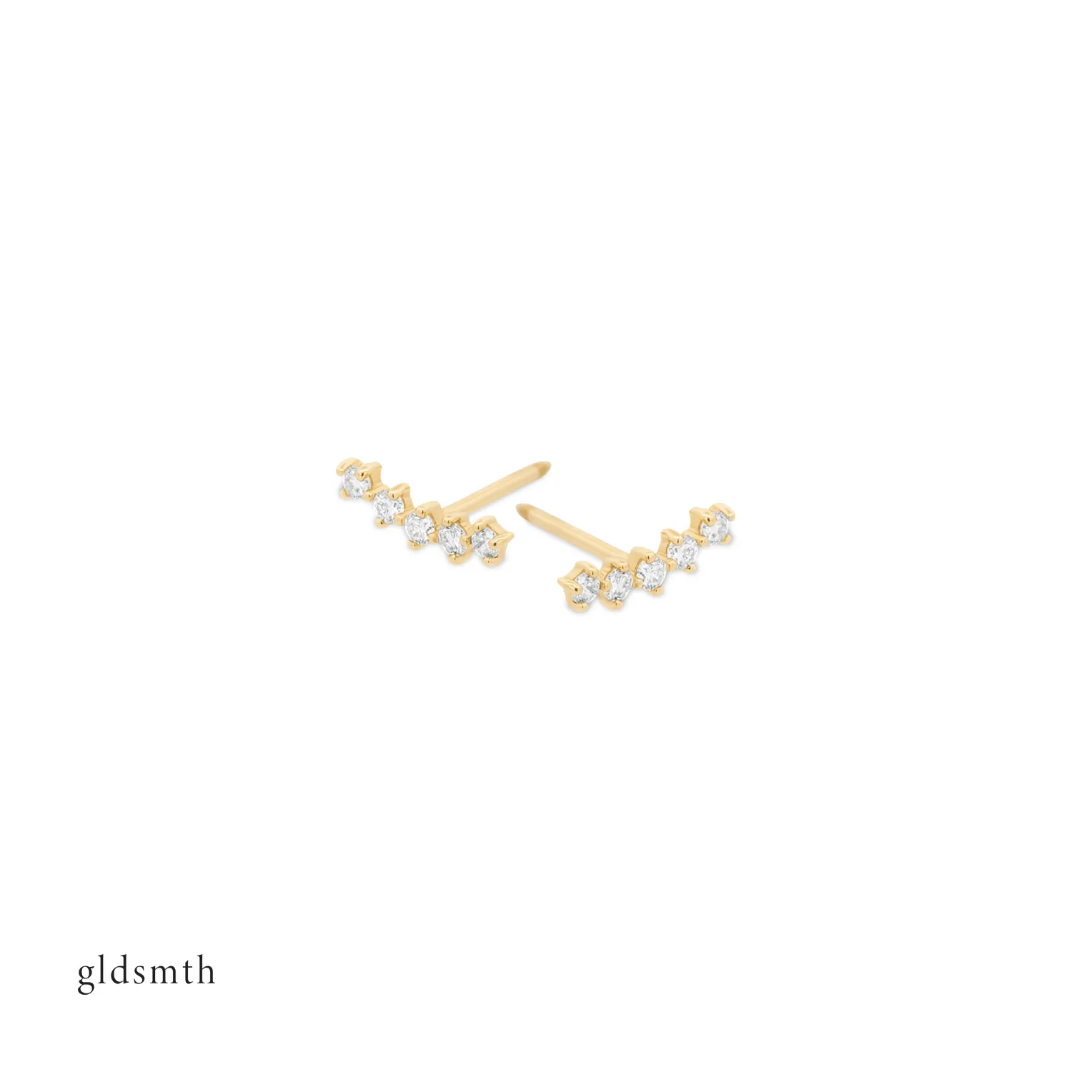 10k Gold Krystal Studs