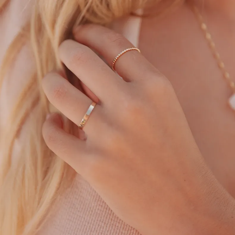14K GF Flat Band Ring
