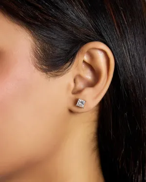 1ct princess studs (50 pointer each)