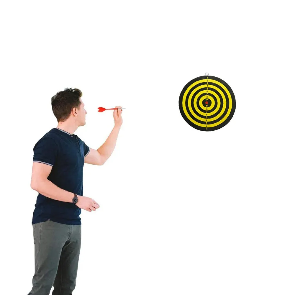 2 SETS Dart Game 6 PCS Dartboard Bar Indoor Outdoor Darts Games Man Cave 6"