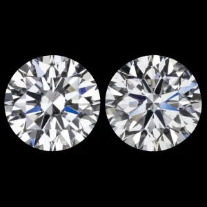 2ct GIA CERTIFIED DIAMOND STUD EARRINGS EXCELLENT ROUND CUT H SI2 NATURAL PAIR