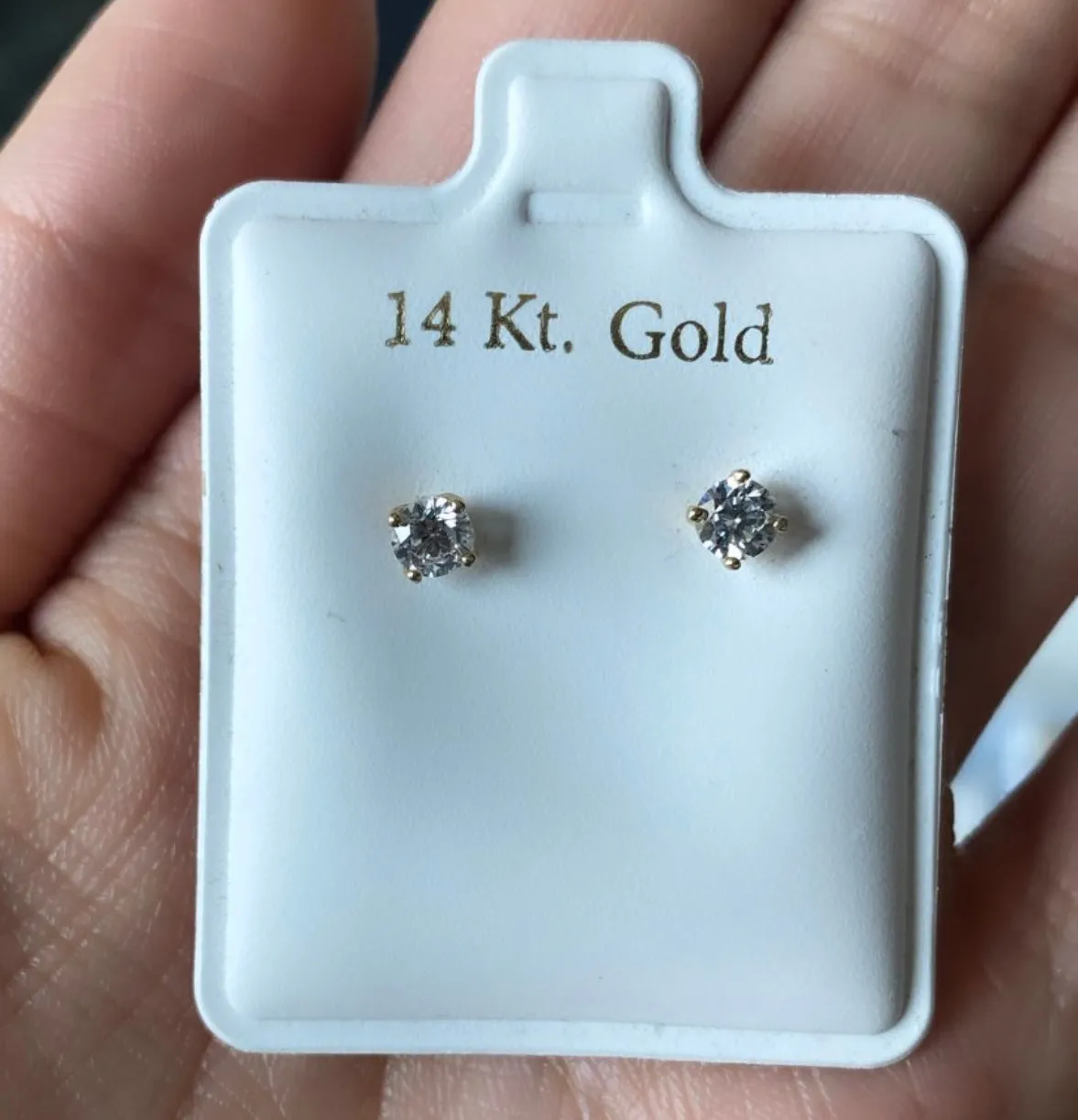 4mm Turquoise CZ Studs