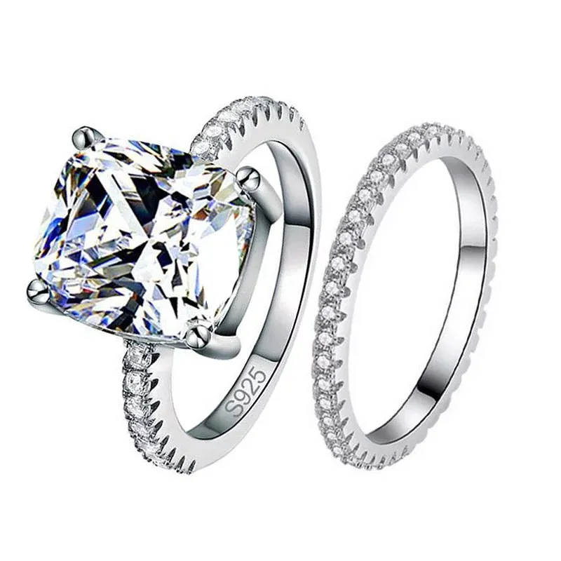 925 Sterling silver 3 in 1 band large Gorgeous Ring
