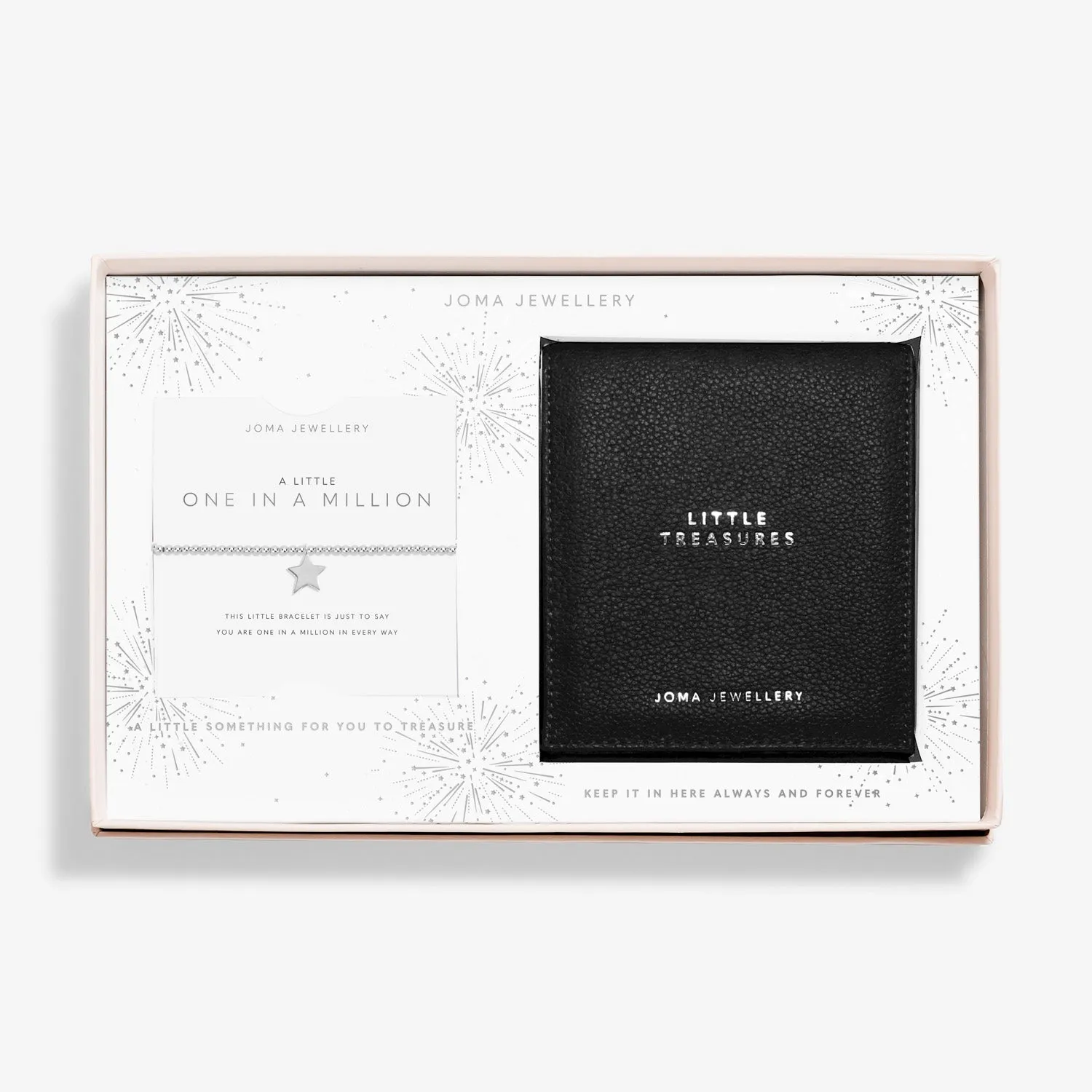 A Little One A Million Jewellery Roll Gift Set Silver Plated 8090