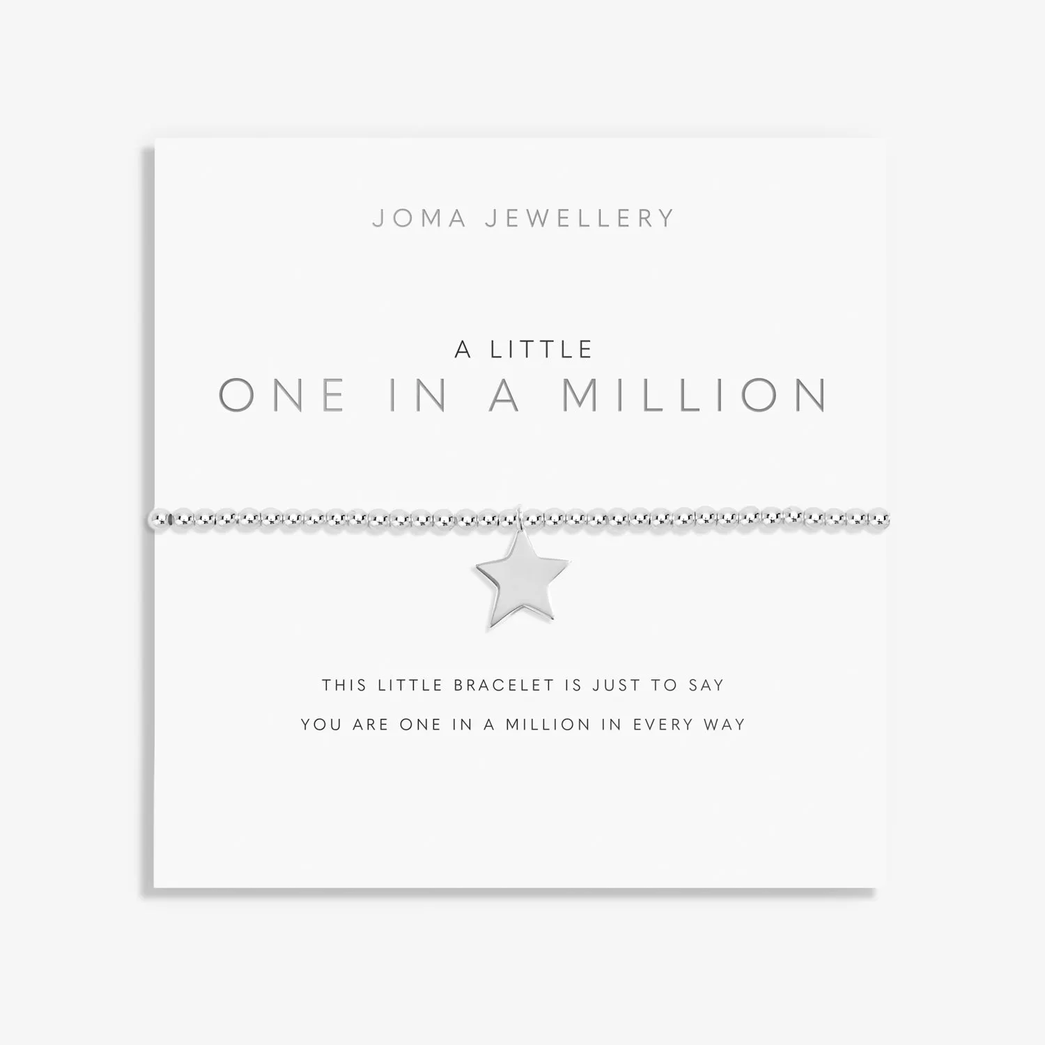 A Little One A Million Jewellery Roll Gift Set Silver Plated 8090