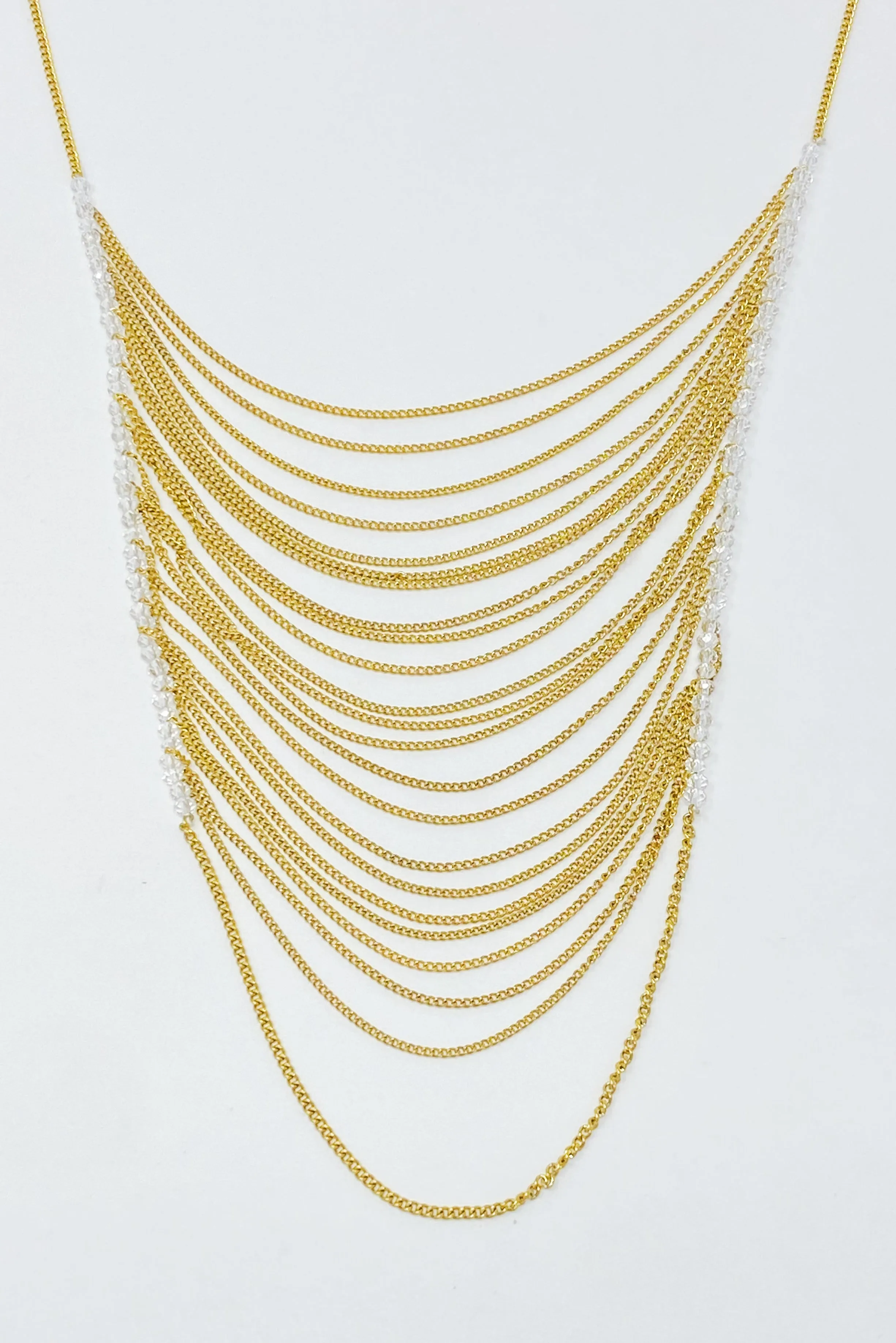 Arched Chain Drop Necklace