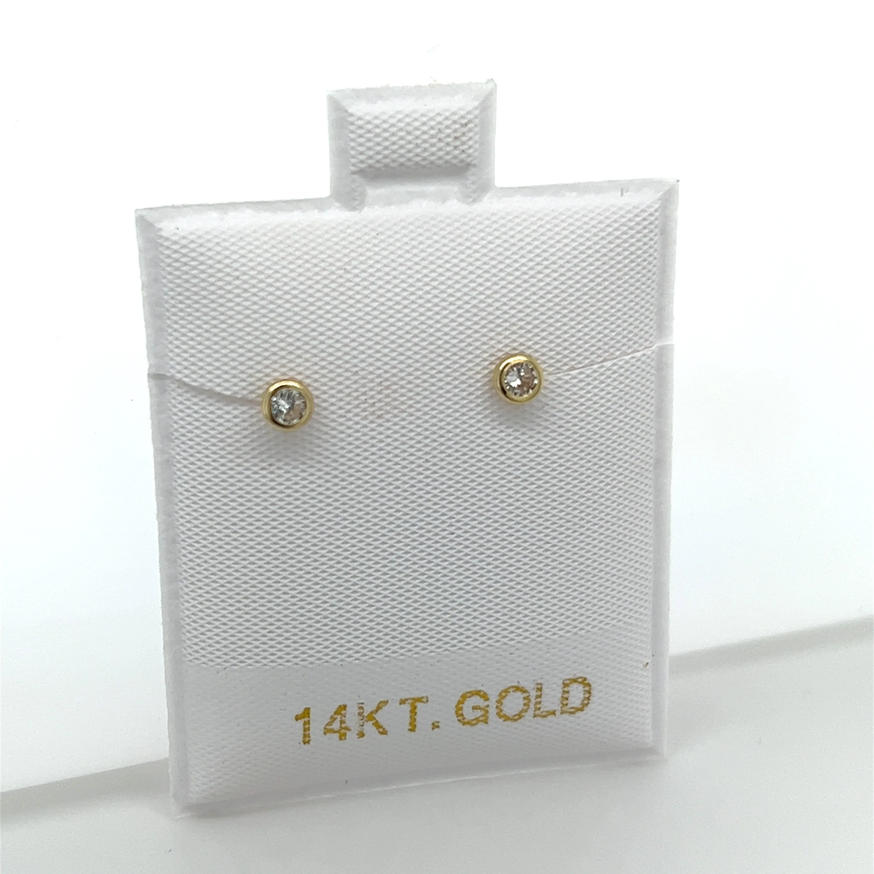 Bezel CZ Studs (3mm)