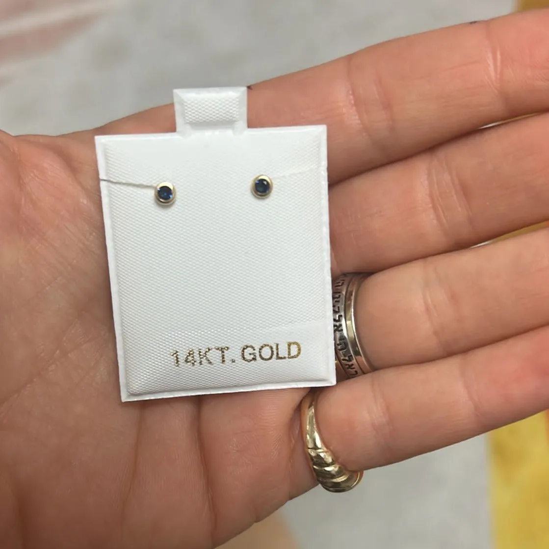 Bezel CZ Studs (3mm)
