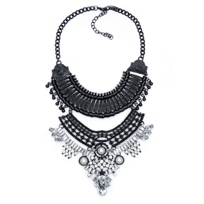 Big Women Collier Femme Necklaces Pendant Collar Statement Bijoux Fashion Crystal Jewelry Choker Maxi Boho Vintage Jewellry