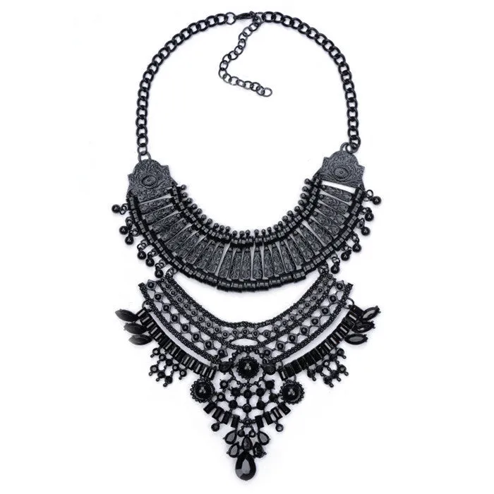 Big Women Collier Femme Necklaces Pendant Collar Statement Bijoux Fashion Crystal Jewelry Choker Maxi Boho Vintage Jewellry