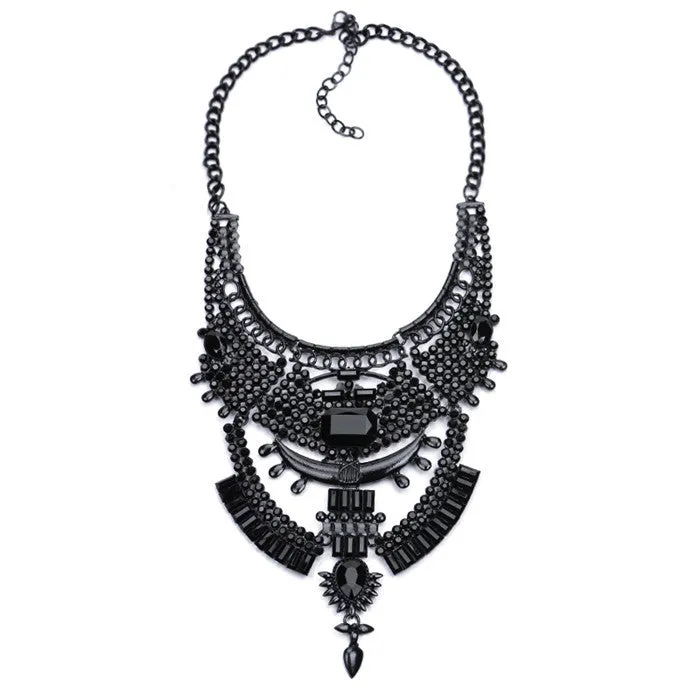 Big Women Collier Femme Necklaces Pendant Collar Statement Bijoux Fashion Crystal Jewelry Choker Maxi Boho Vintage Jewellry