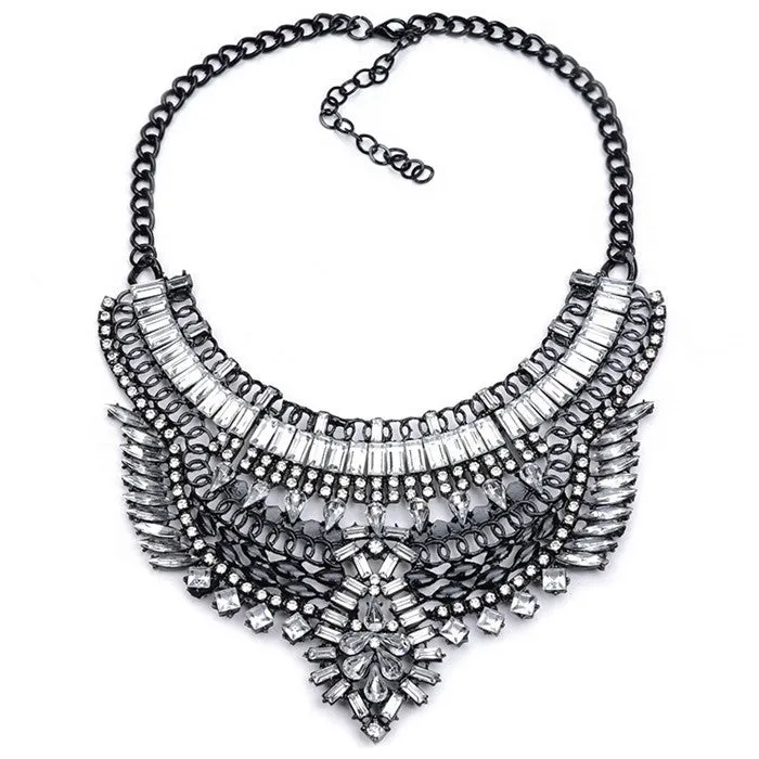 Big Women Collier Femme Necklaces Pendant Collar Statement Bijoux Fashion Crystal Jewelry Choker Maxi Boho Vintage Jewellry