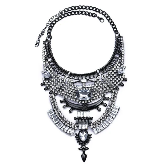 Big Women Collier Femme Necklaces Pendant Collar Statement Bijoux Fashion Crystal Jewelry Choker Maxi Boho Vintage Jewellry