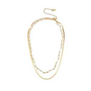 Brenda Grands Herringbone   Paperclip Choker