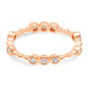 BUBBLE RING, ROSE GOLD