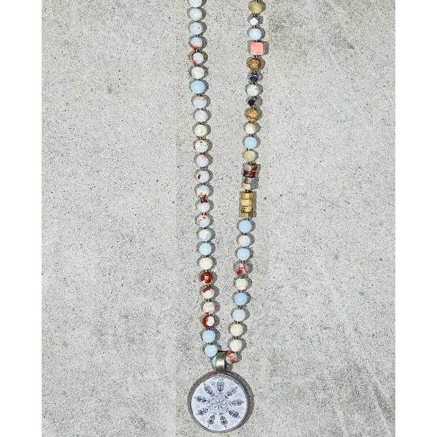 Buddha 40 Necklace in Soft Mix