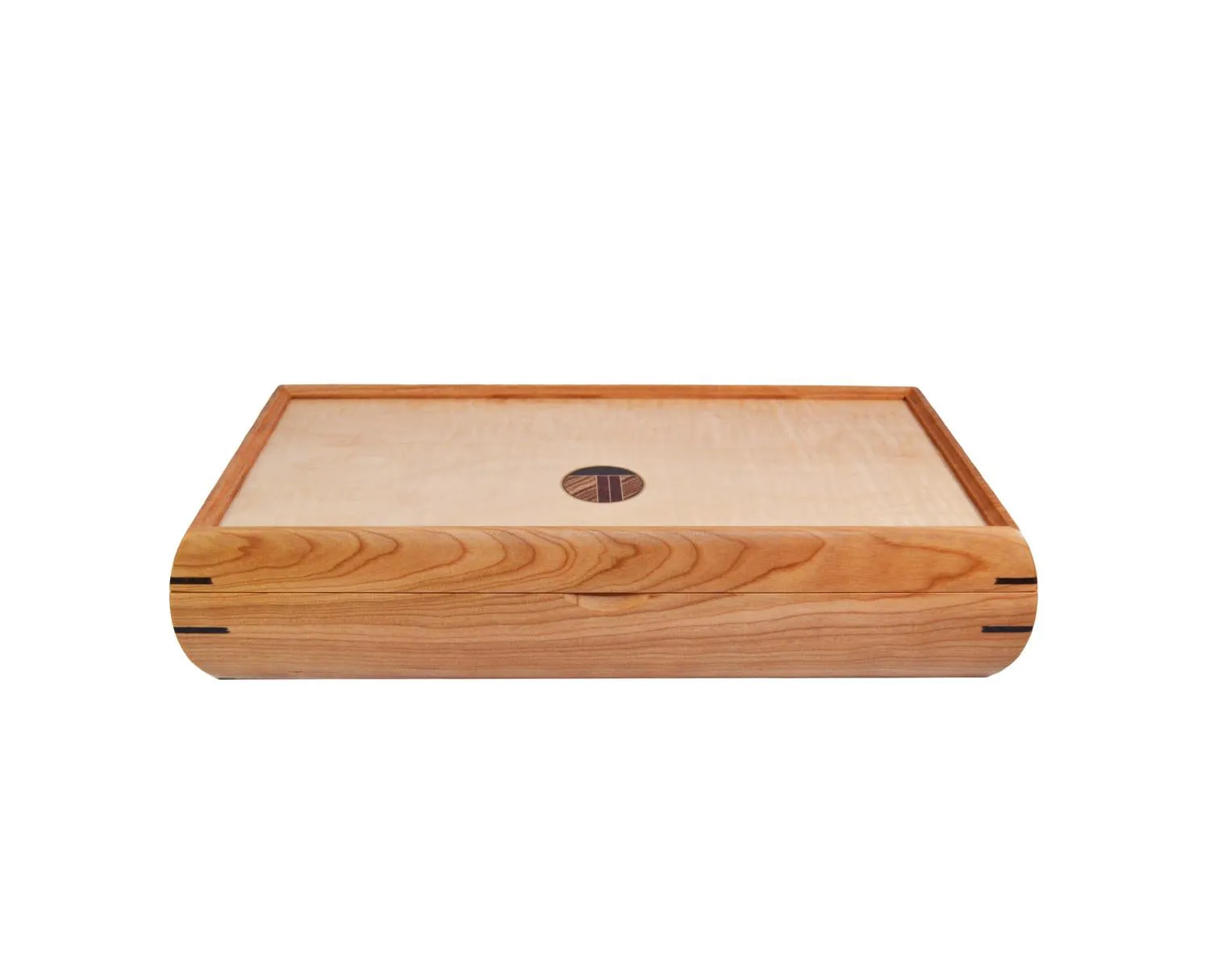 Cherry and Curly Maple Valet Box