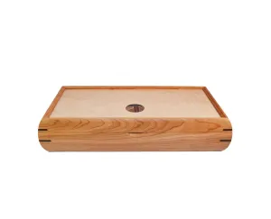 Cherry and Curly Maple Valet Box