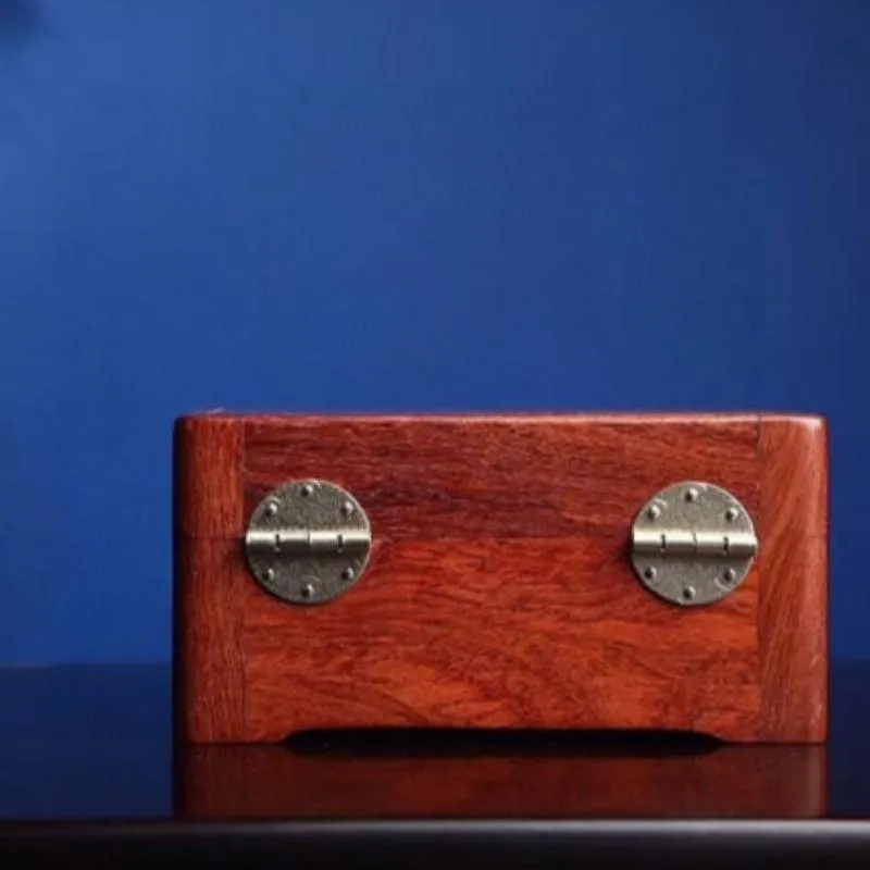 Chinese Rose Pear Solid Wood Small Jewelry Storage Box