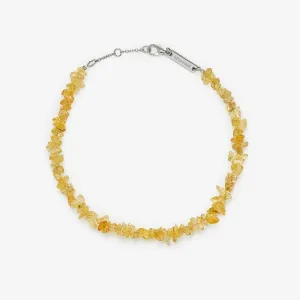 Citrine Gemstone Chip Anklet