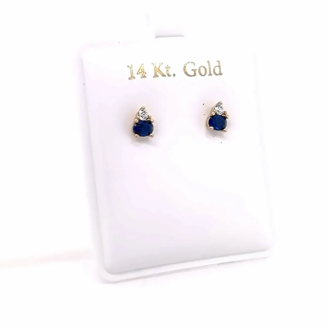 Colored CZ Trinity Diamond CZ Studs