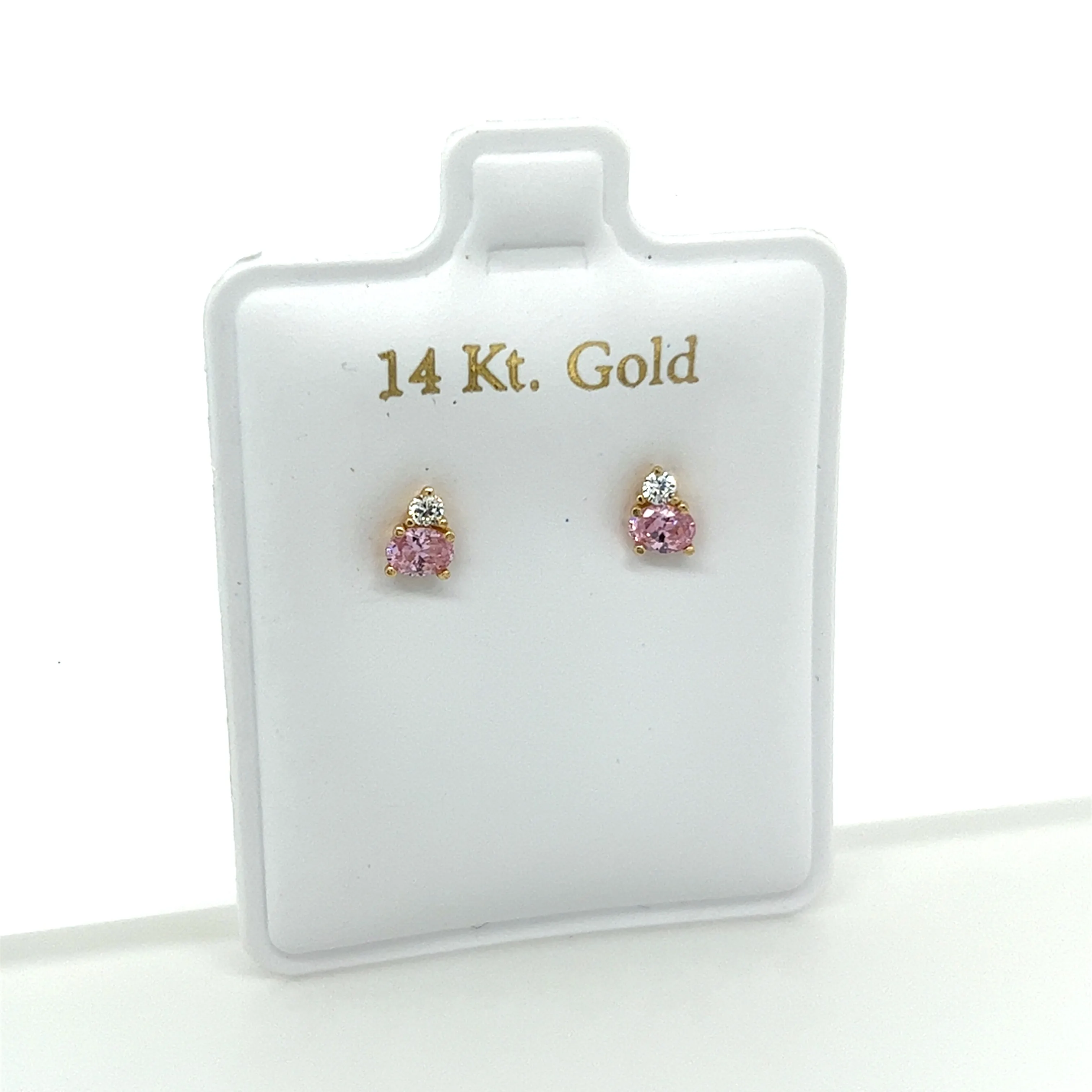 Colored CZ Trinity Diamond CZ Studs