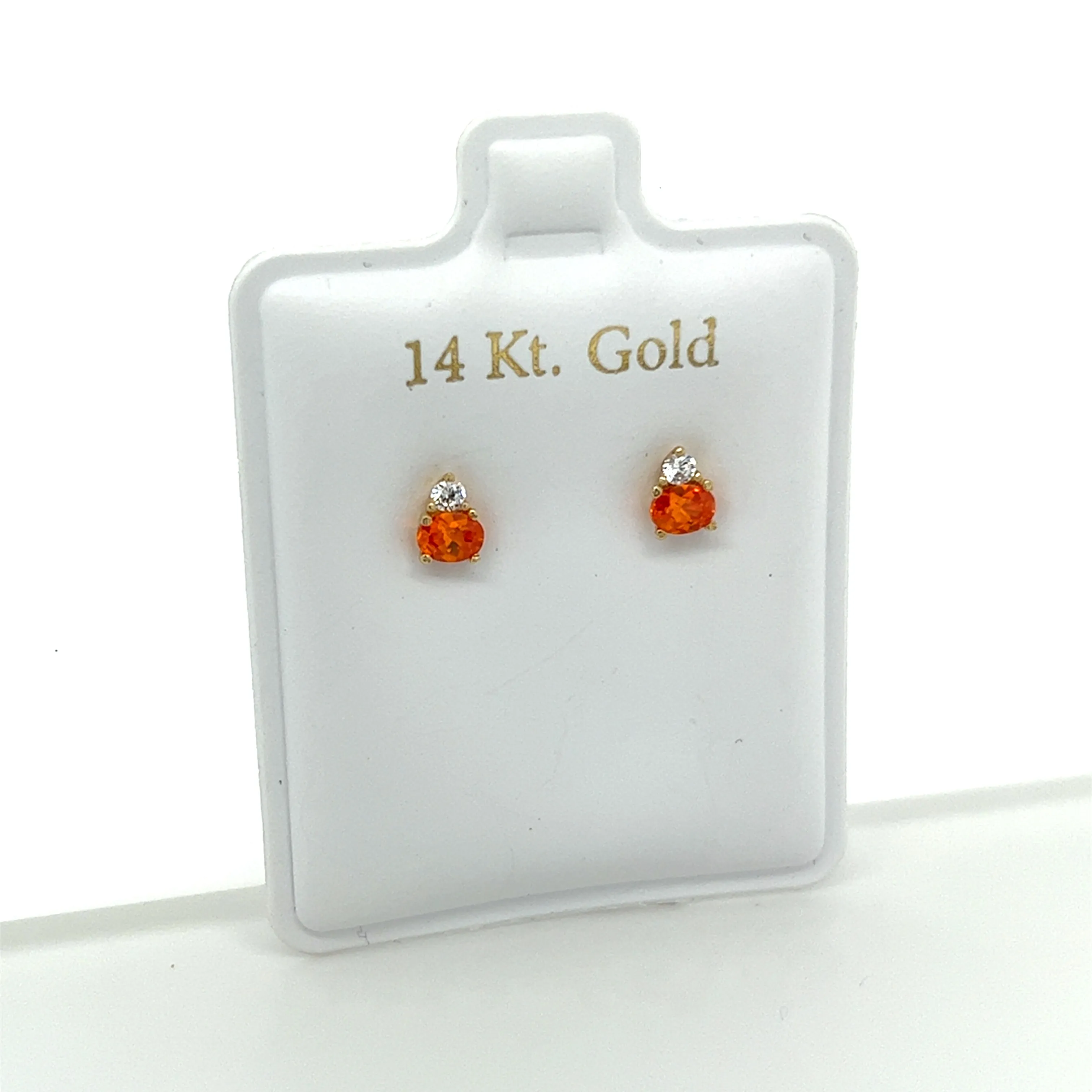 Colored CZ Trinity Diamond CZ Studs