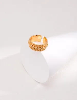 Dainty Beaded Band Ring