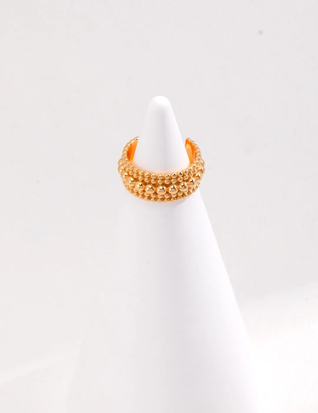 Dainty Beaded Band Ring