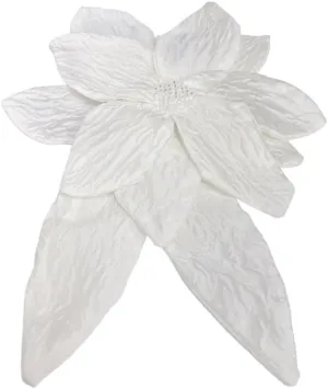 Dainty Organza Fabric Rose Flower Extra Large Big Brooches Lapel Pins Camellia Flower Oversized Brooch Pin for Women Wedding Party Dance Banquet Dress Suit Clothes Accessories Jewelry 13inch