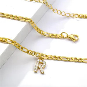 Dangle Initial Anklet