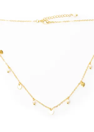 Delicate Pearl & Heart Necklace