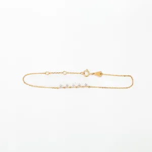 Diamond Cluster Chain Bracelet
