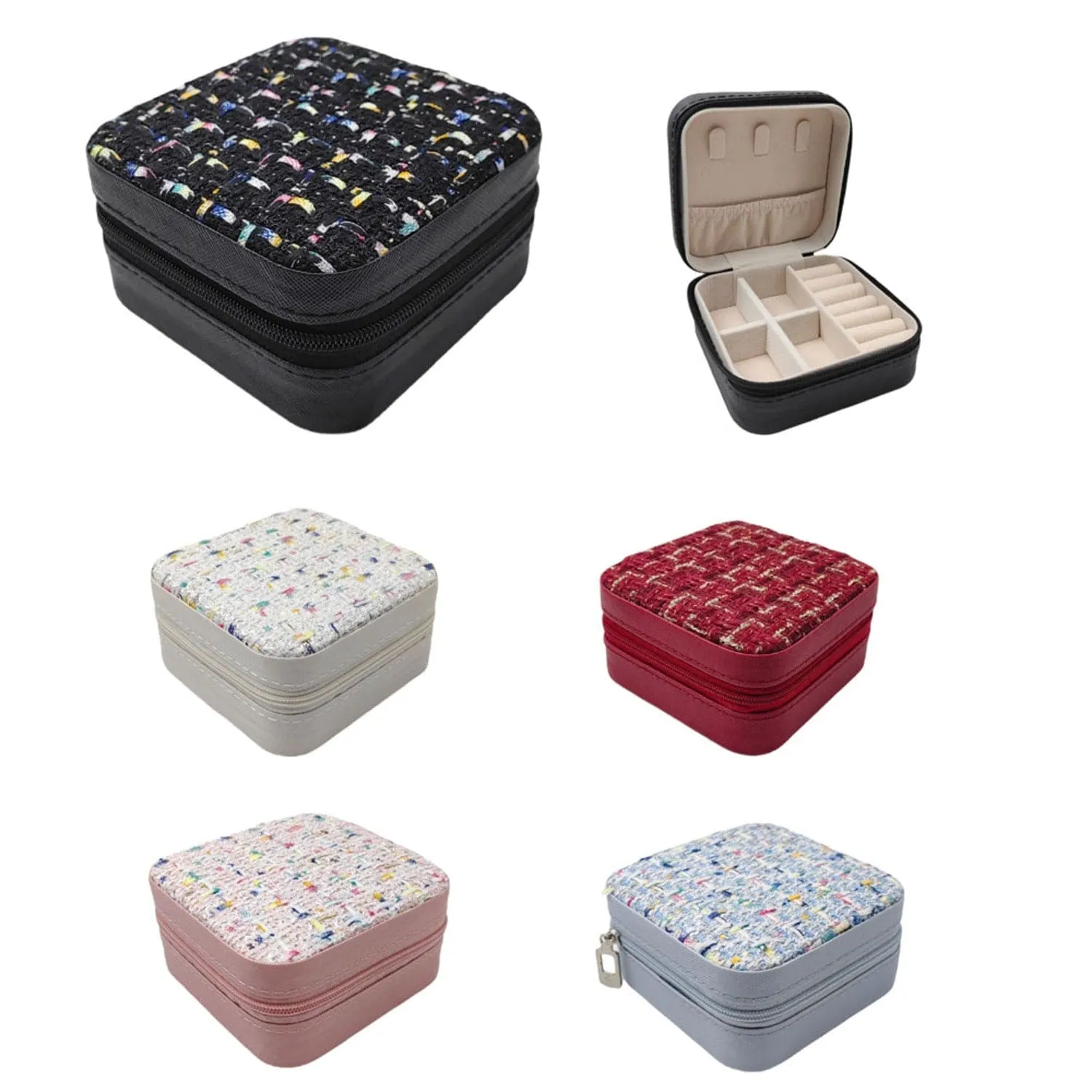 EG10301 Tweed Jewelry Box