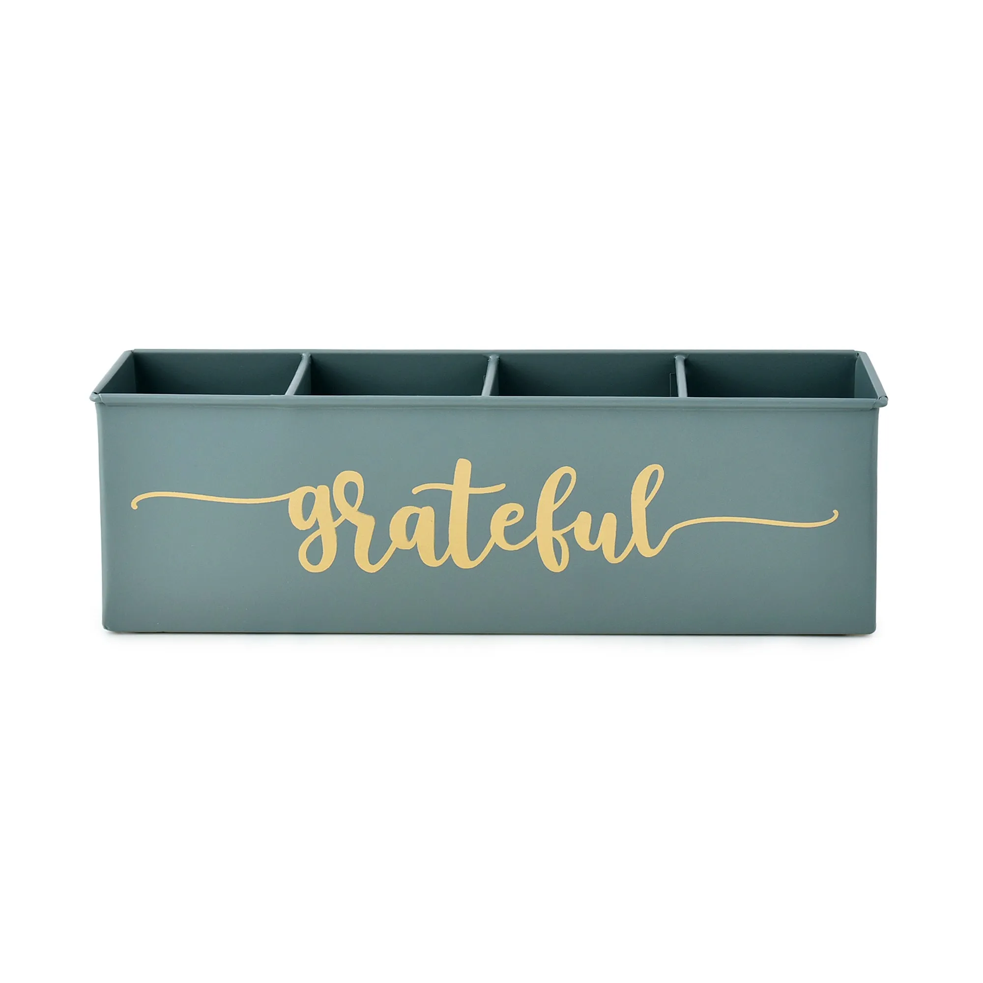 Elan Grateful All In One Multifunctional Office Supplies Desk Organizer- Moss Green