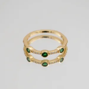 Ellis Emerald Stone Ring
