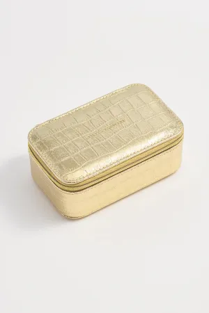 Estella Bartlett Mini Jewellery Box - Gold Croc