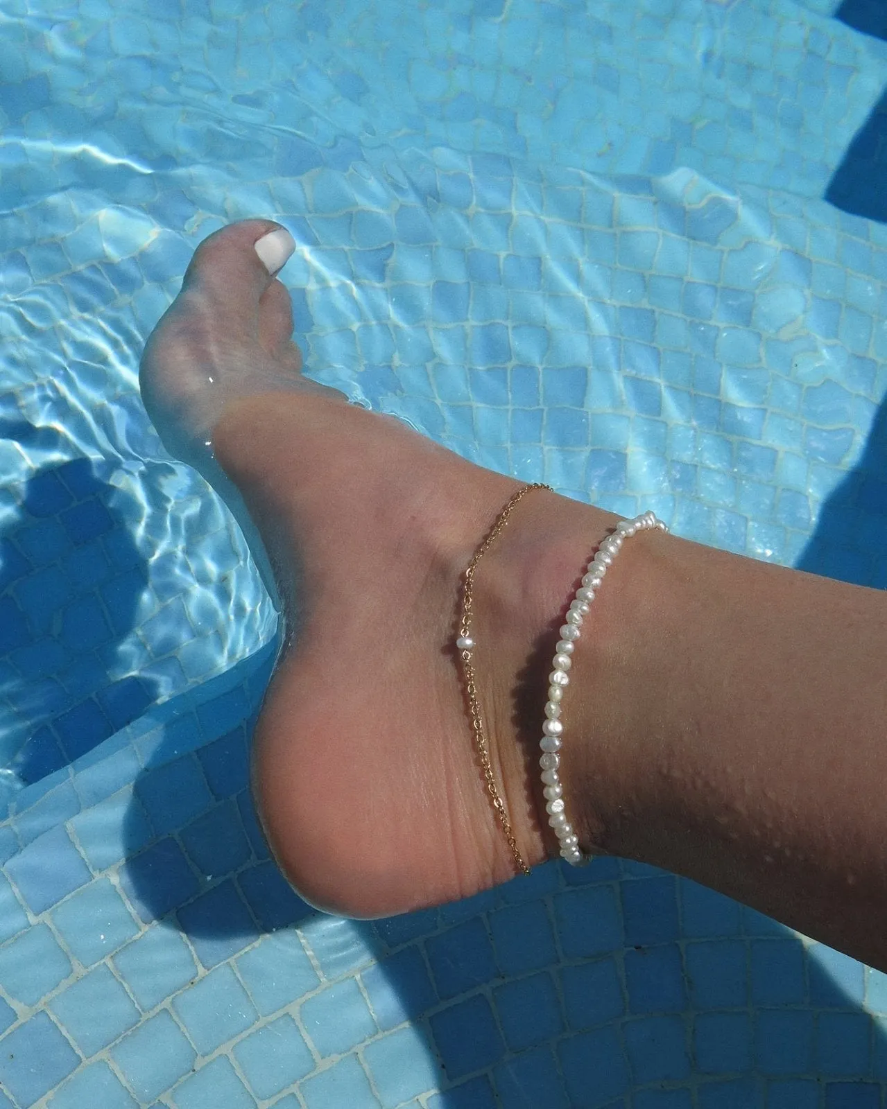 Freshwater Pearl Beaded Anklet