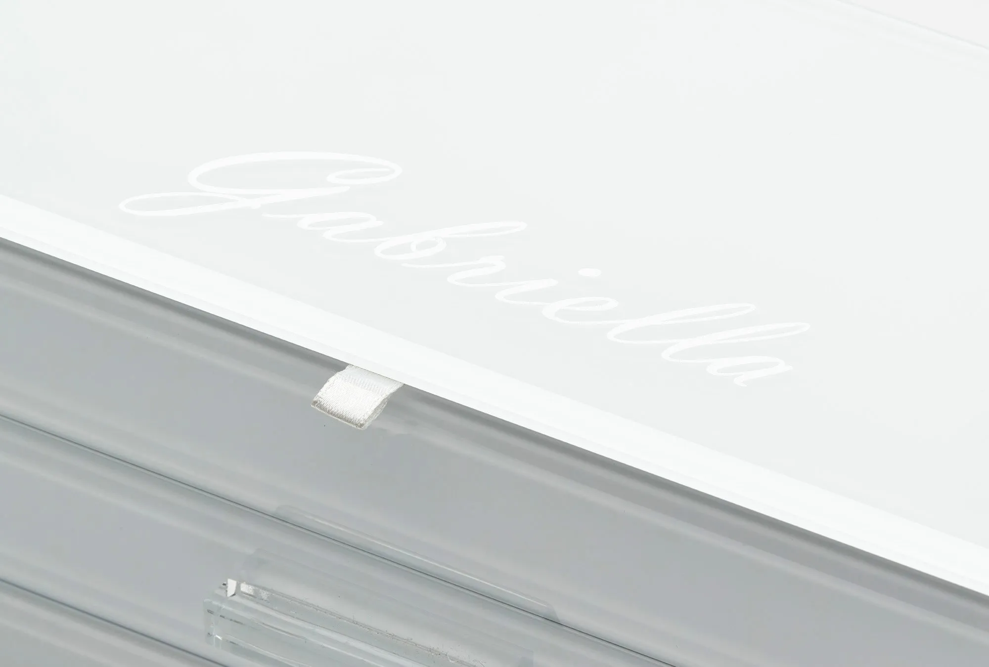 GABRIELLA White Large Jewellery Box