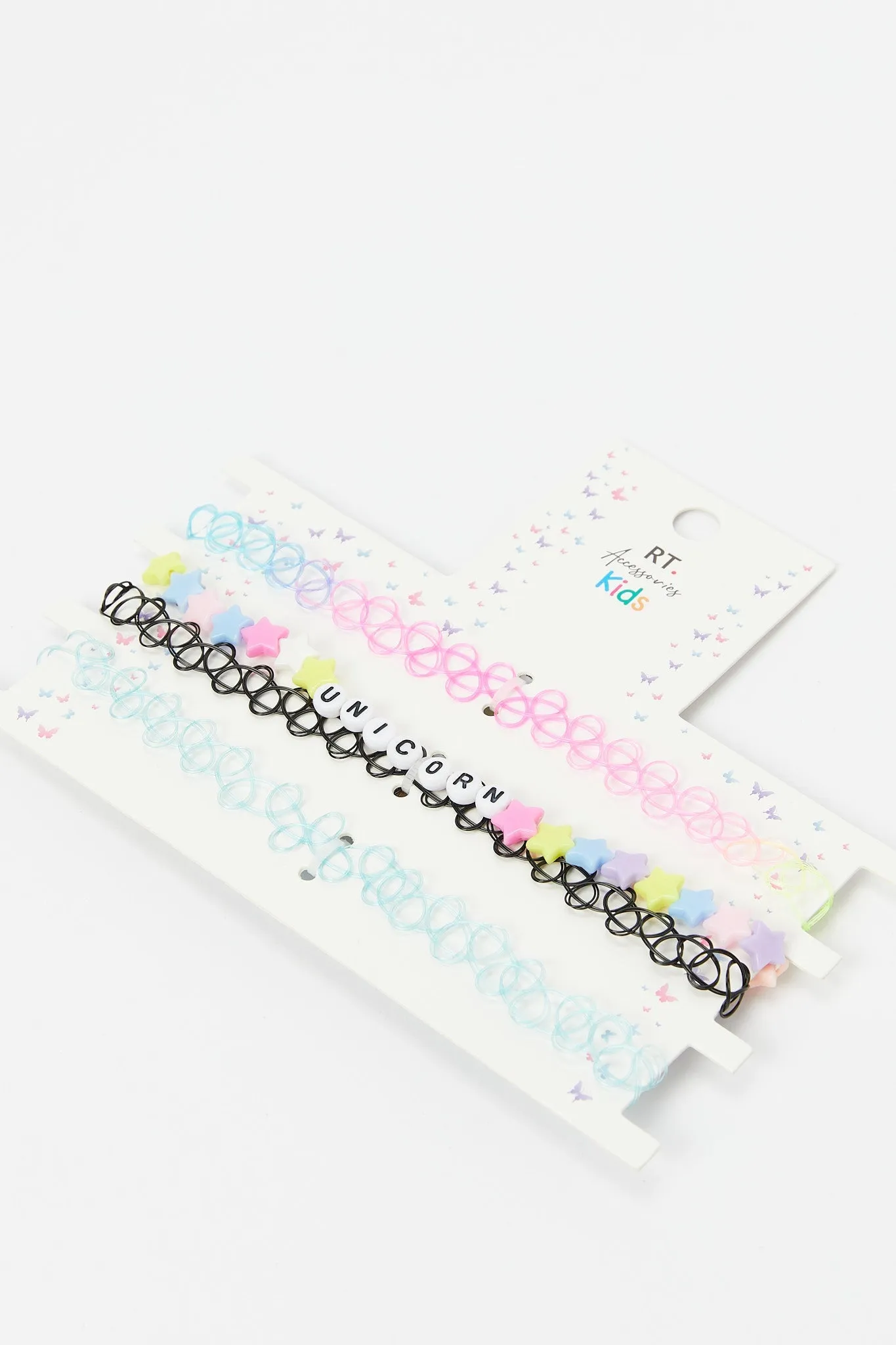 Girls Assorted Embellished Choker Set (4 Piece)