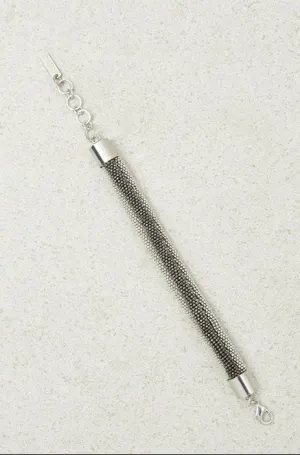 gray Tubular choker bracelet