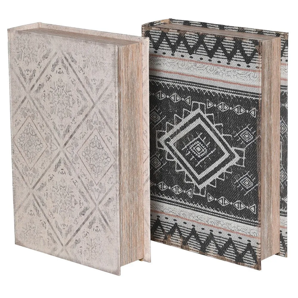 Grey & Cream Book Boxes