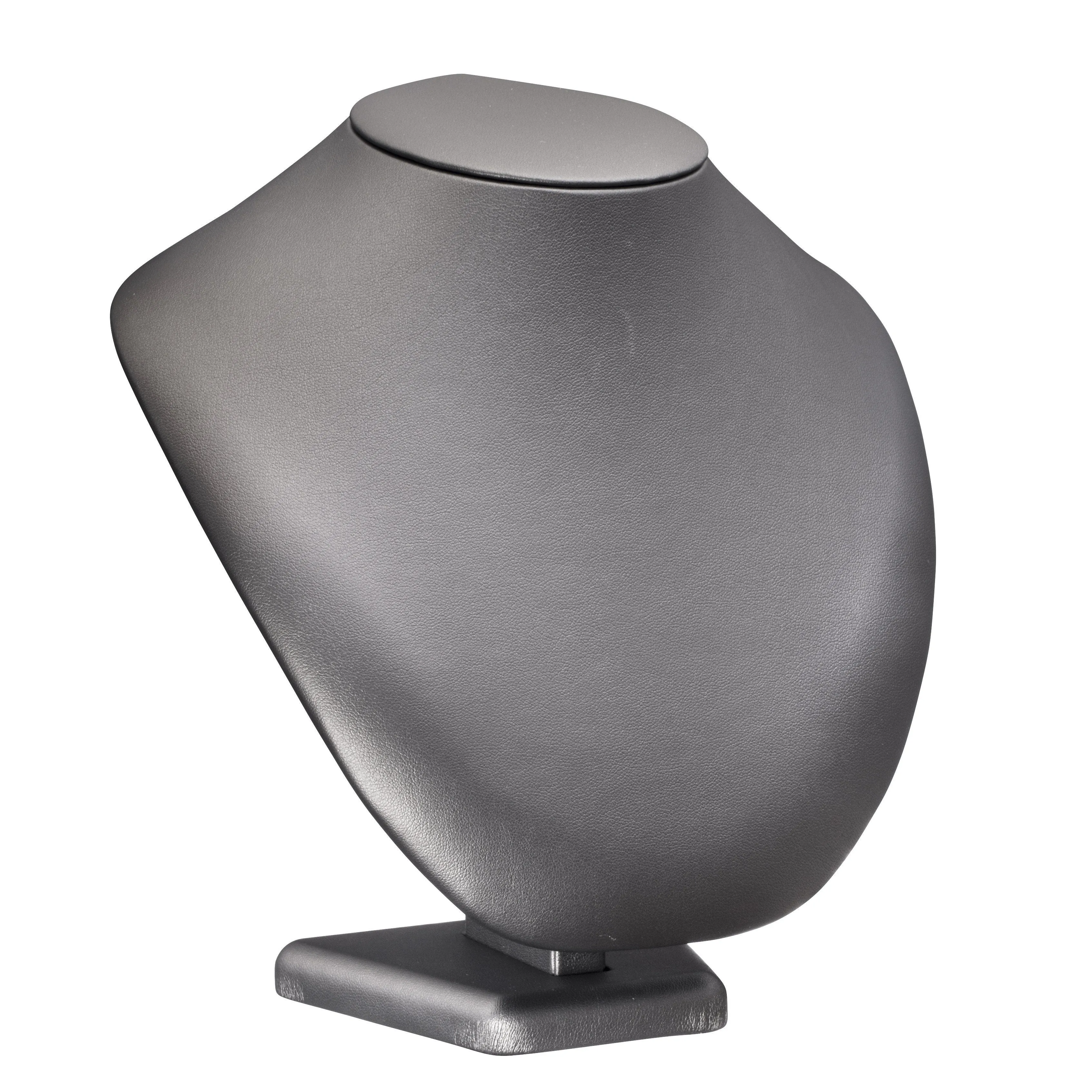 Large 8" Round Neck, Allure Leatherette Display Collection
