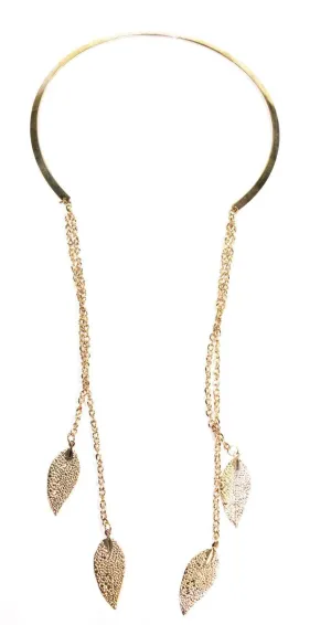 Leaflets Backdrop Choker Necklace