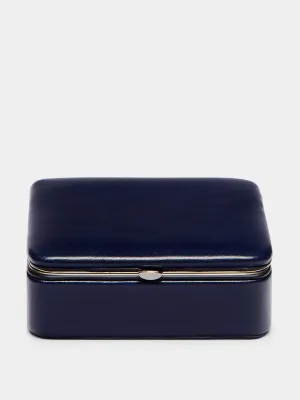Leather travel jewellery box