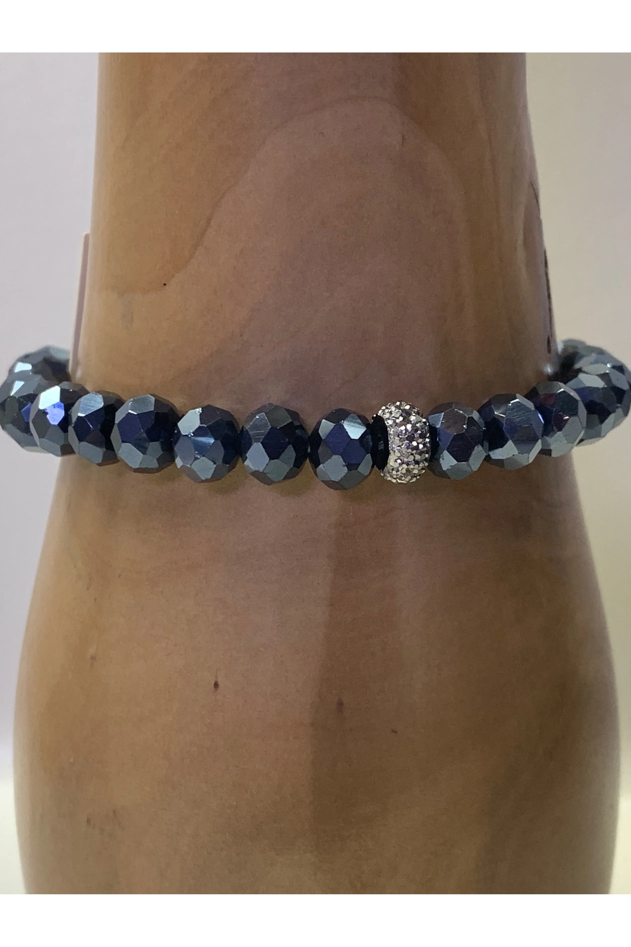 Lost And Found Four Strand Necklace With Crystal And Rhinestone Beads