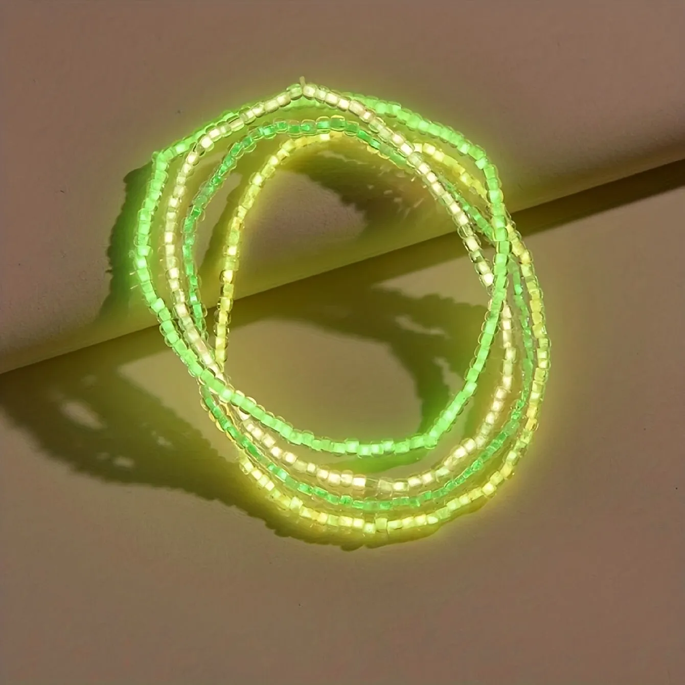 Luminous Beaded Anklet Set  Perfect Summer Beach Jewelry