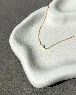 Lustre & Sage Pearl 18K Gold Plated Necklace