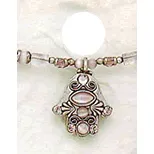 Michal Golan Soft Pink Hamsa Necklace