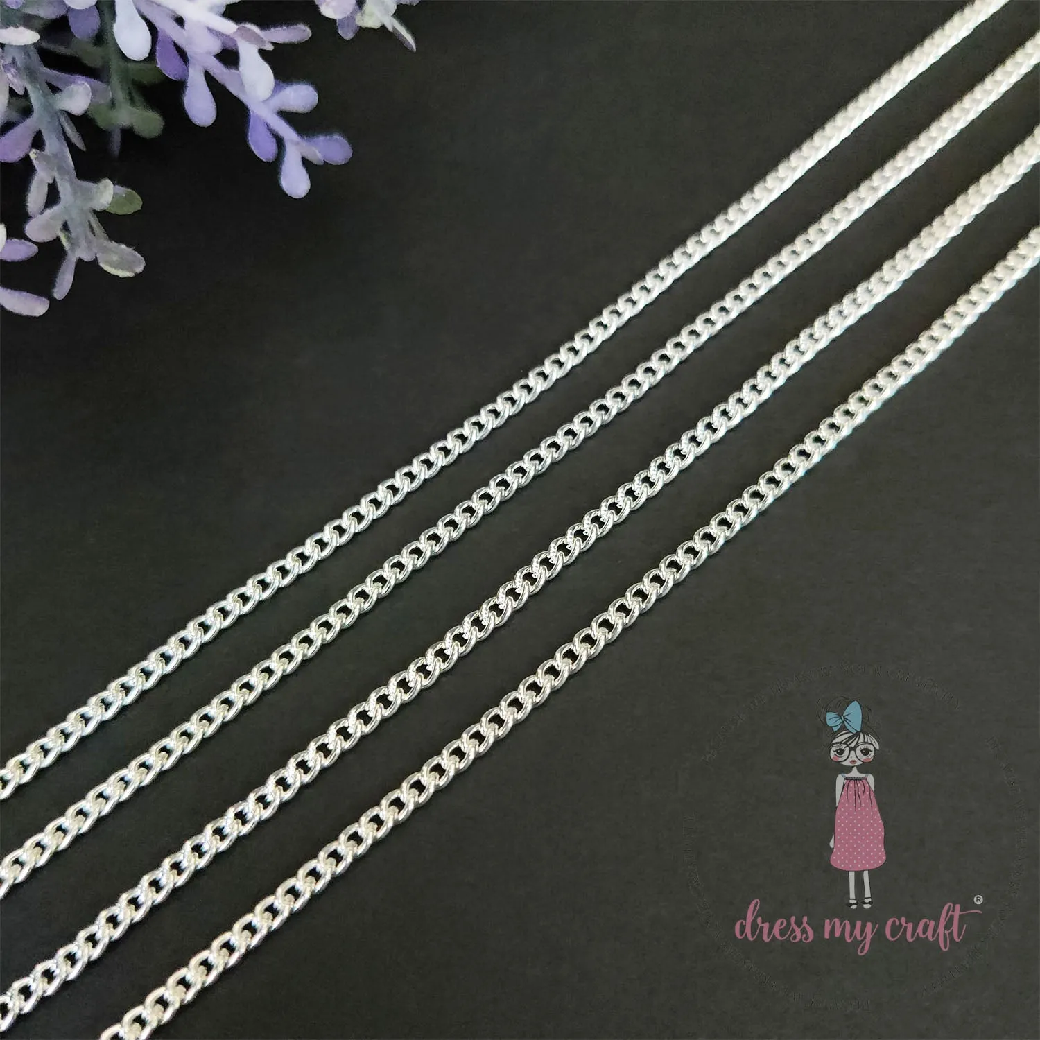 Mini Curb Chain - Silver